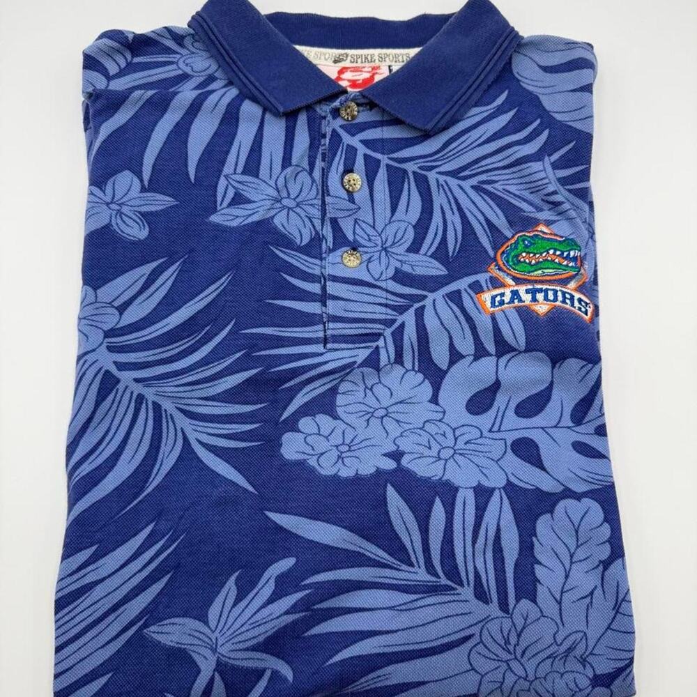 University of Florida gators floral cotton golf polo size XL Vintage spike sport
